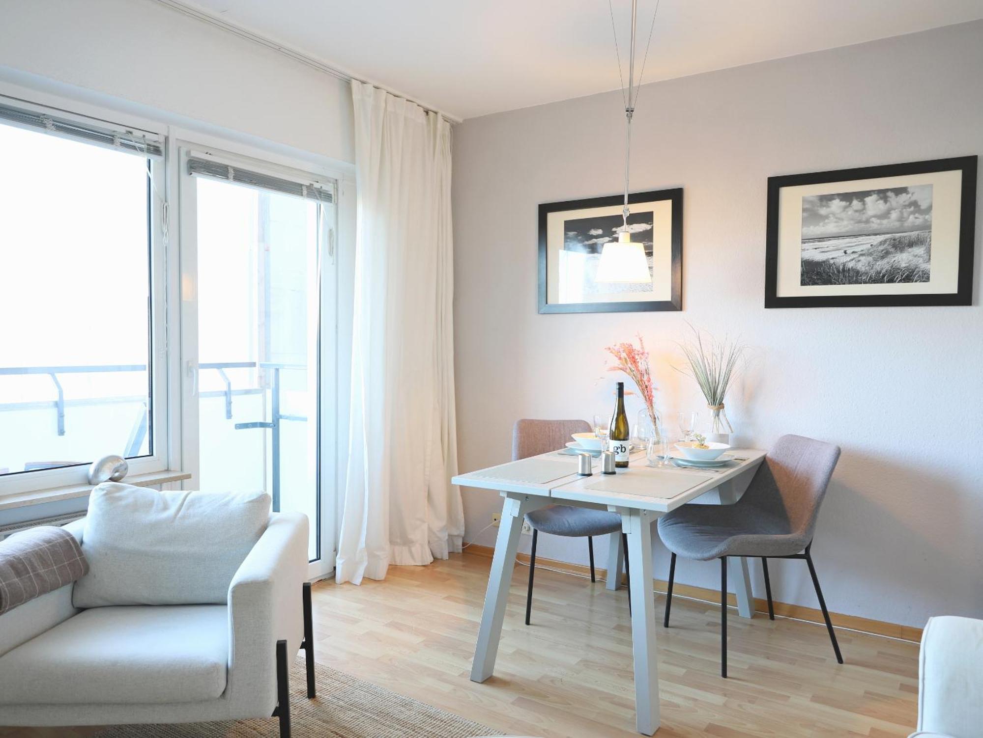 Modernes 2-Zimmer-Appartement Mit Balkon. Westerland Ngoại thất bức ảnh