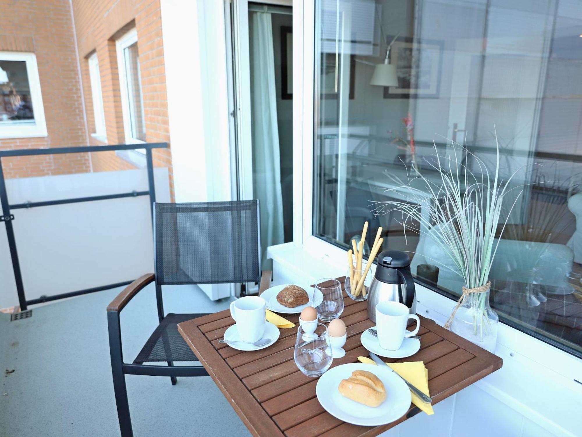 Modernes 2-Zimmer-Appartement Mit Balkon. Westerland Ngoại thất bức ảnh